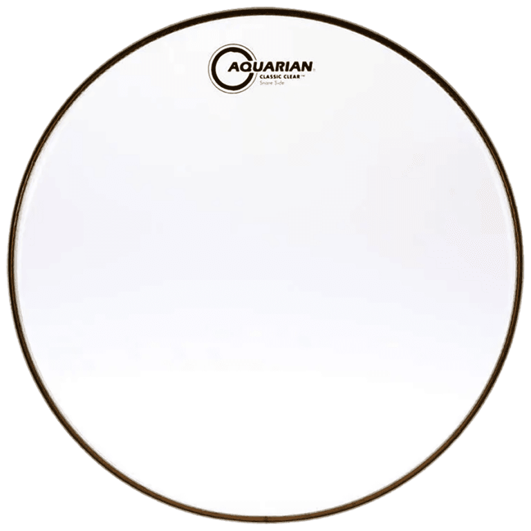 Aquarian® CCSN-14 Classic Clear™ Snare Side Parche Bordonero 14" Resonante Transparente | 1-Capa 3-mil