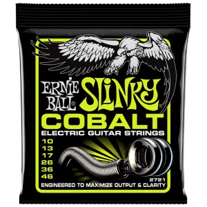 Ernie Ball® 2721 10-46 Cobalt Slinky® Cuerdas Guitarra Eléctrica Regular