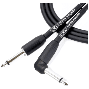 Santo Angelo® NINJA 4.57mt Cable Instrumentos Plug ¼" Recto a Plug ¼" L 90° OFHC