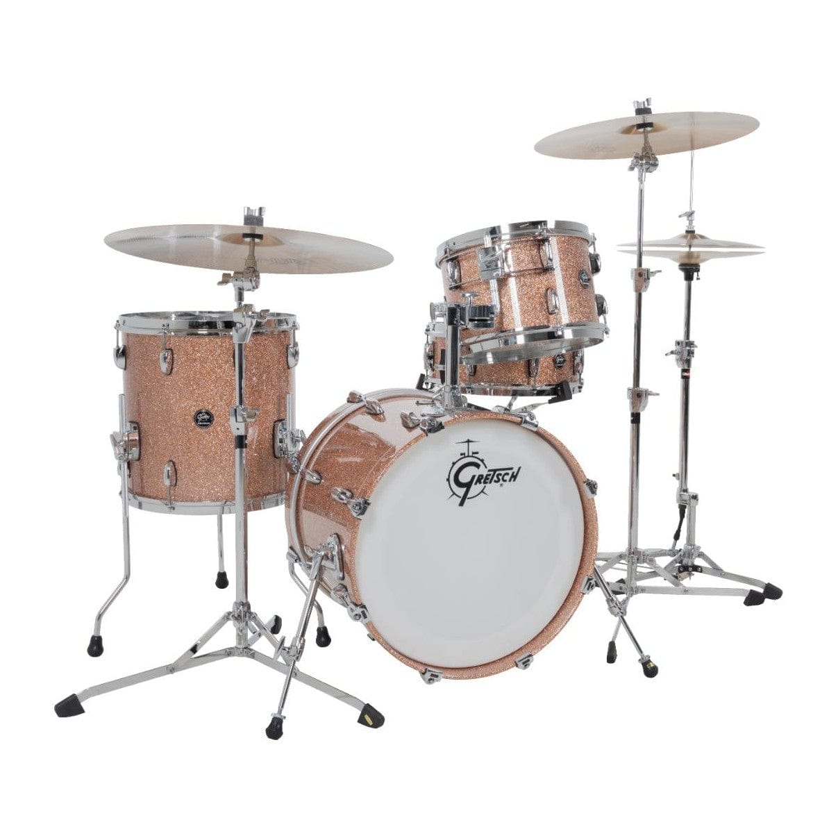 Gretsch Batería Acústica Renown Maple 18,12,14 + 5 x 14 + Holder Champagne Sparkle