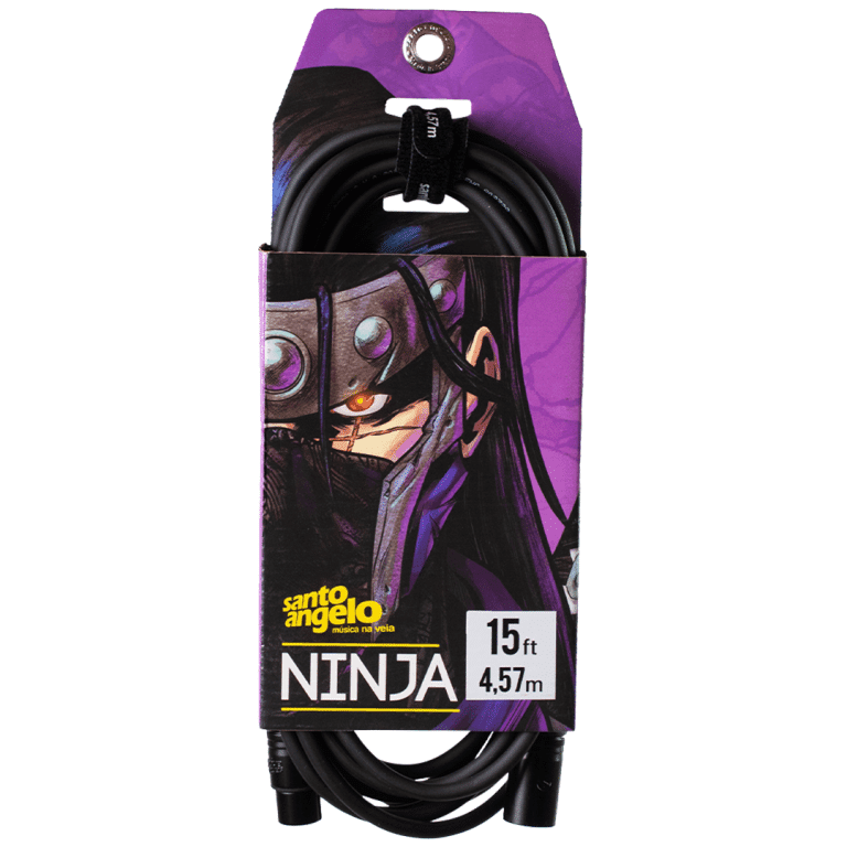 Santo Angelo® NINJA LW 6.10mt Cable Micrófono XLR a XLR OFHC