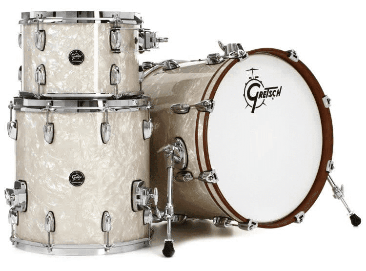 Gretsch Batería Acústica Renown Maple 18,12,14 + Holder Vintage Pearl