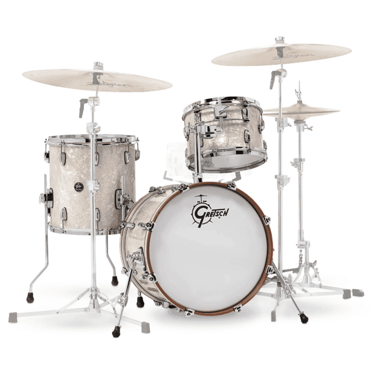 Gretsch Batería Acústica Renown Maple 18,12,14 + Holder Vintage Pearl - Imagen 2
