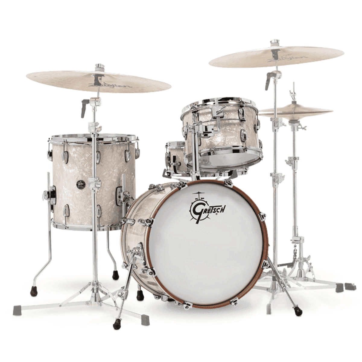 Gretsch Batería Acústica Renown Maple 18,12,14,5 x 14 + Holder Vintage Pearl