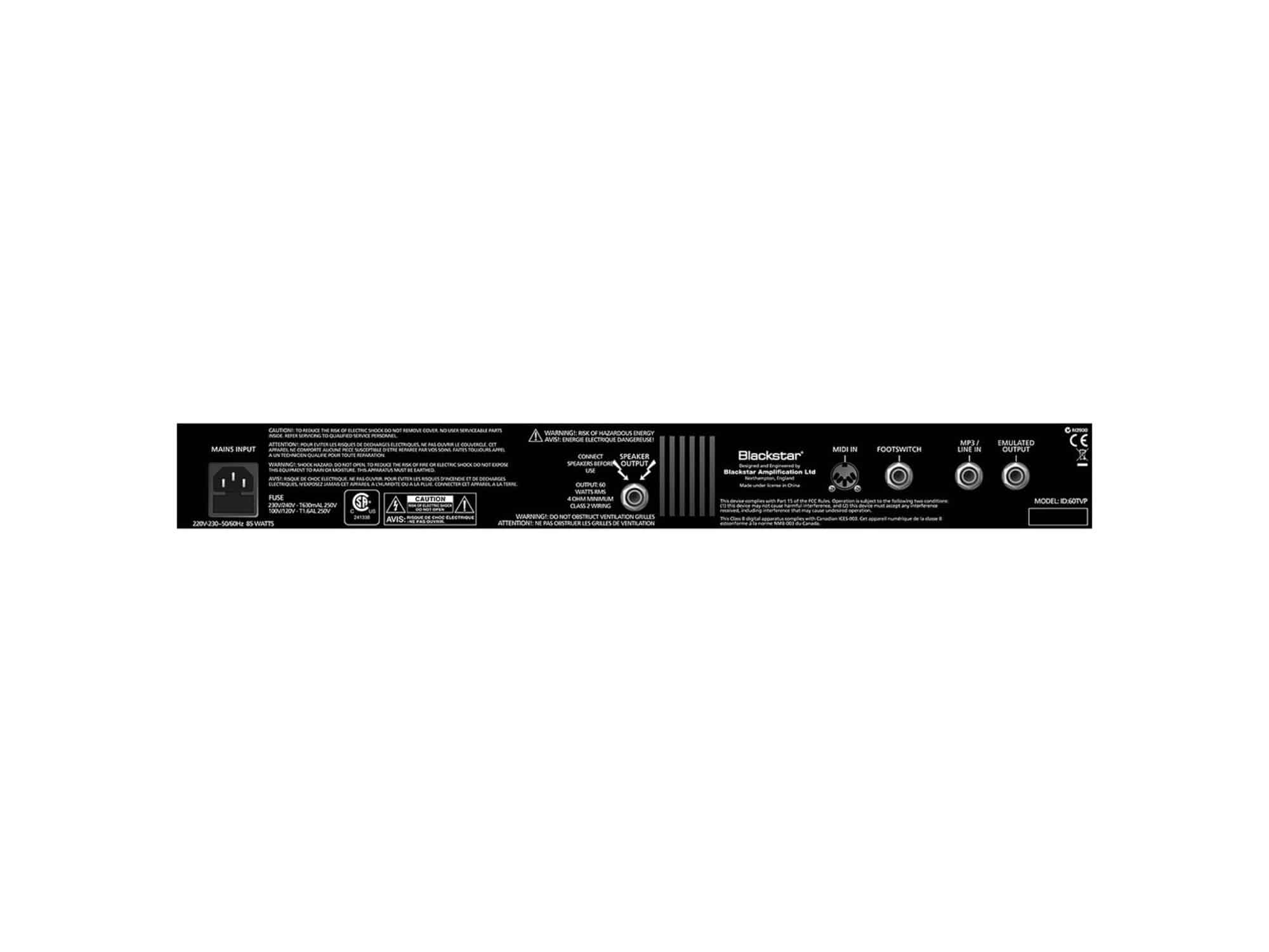 Blackstar Amplificador de Guitarra ID:60 TVP - Imagen 3
