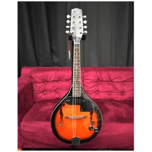 Accacia Mandolina Electroacústica 8 Cuerdas Control Tono Volumen con Funda | Sunburst