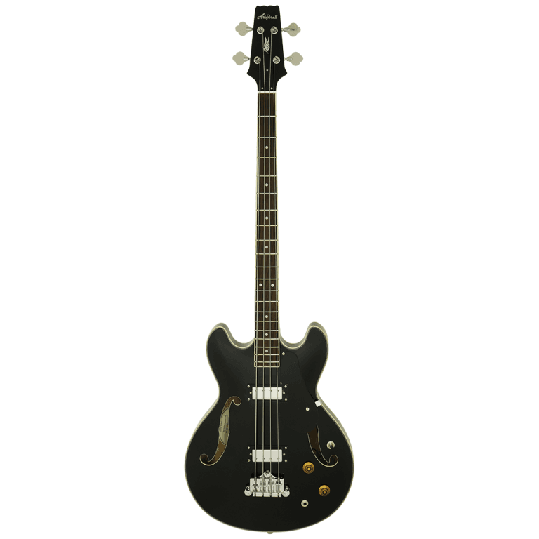Aria® TAB-CLASS Bajo Eléctrico Semi-Hollow con Funda| Black