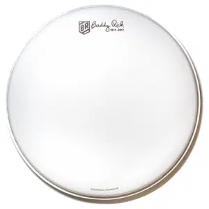 Aquarian® TCBR-14 Signature Buddy Rich Parche Caja 14" Texture Coated™ Poroso Blanco Edición Conmemorativa | 1-Capa 10-mil