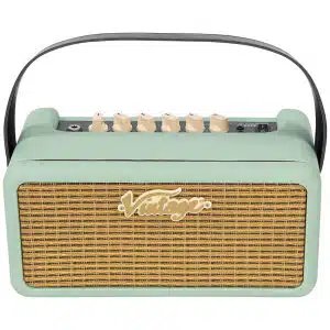Vintage Amplificador de Guitarra Retro de 15 W con DSP - Verde Menta