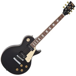 Vintage Guitarra Eléctrica V100P Reeditada ~ Boulevard Black