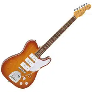Vintage Guitarra Eléctrica REVO Series Trio ~ Honeyburst